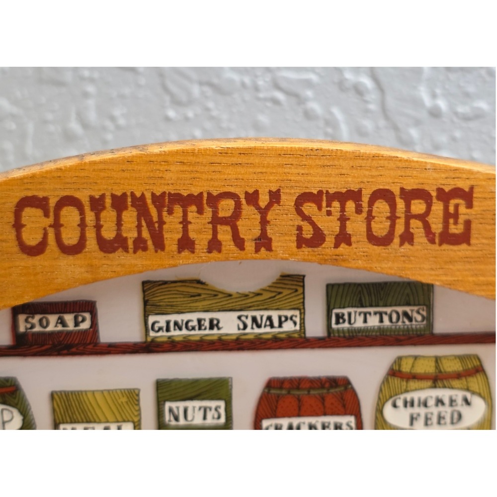 Vintage Wood Country Store Paper Towel Holder Wall Mount Shelf General Store - Picture 13 of 16